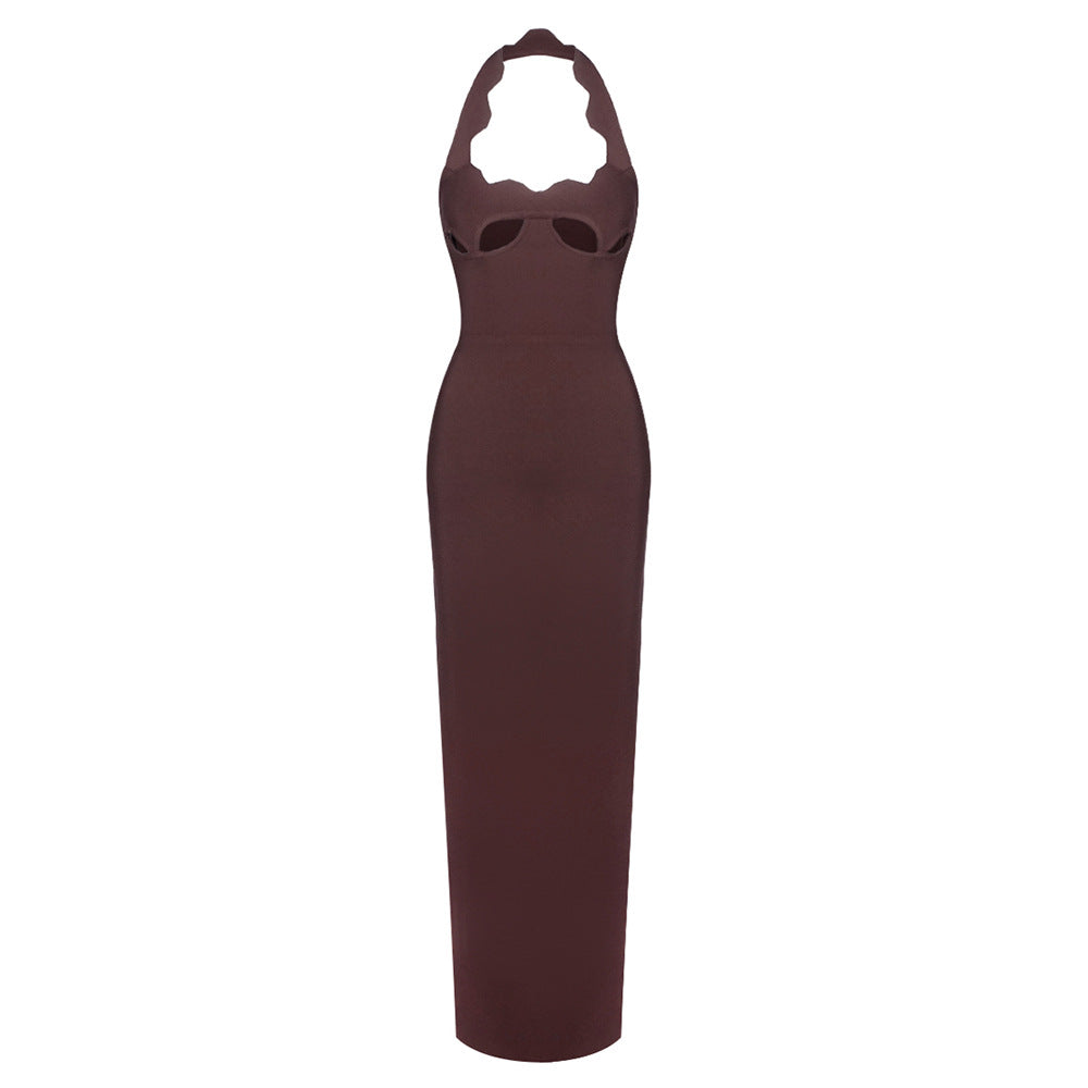 Retro Halter Cut out Dress