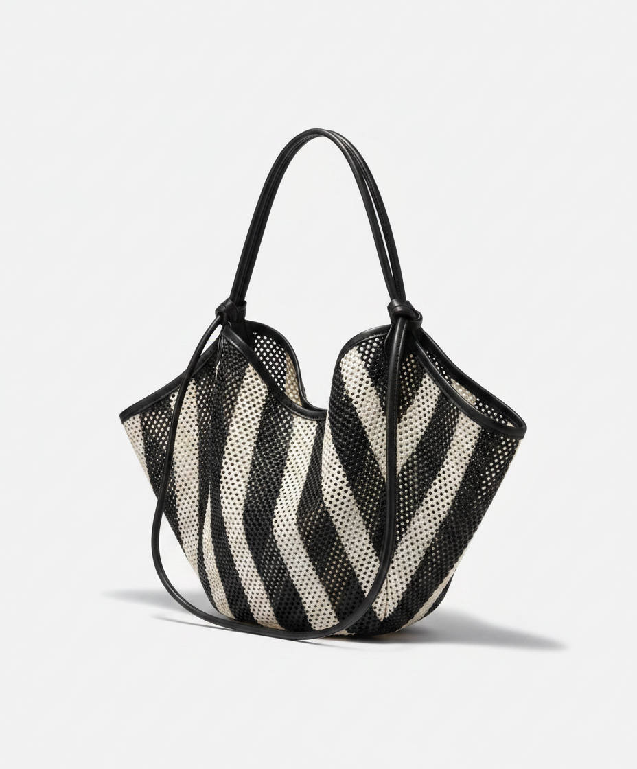 Untamed Woven Stripe Crossbody Bag