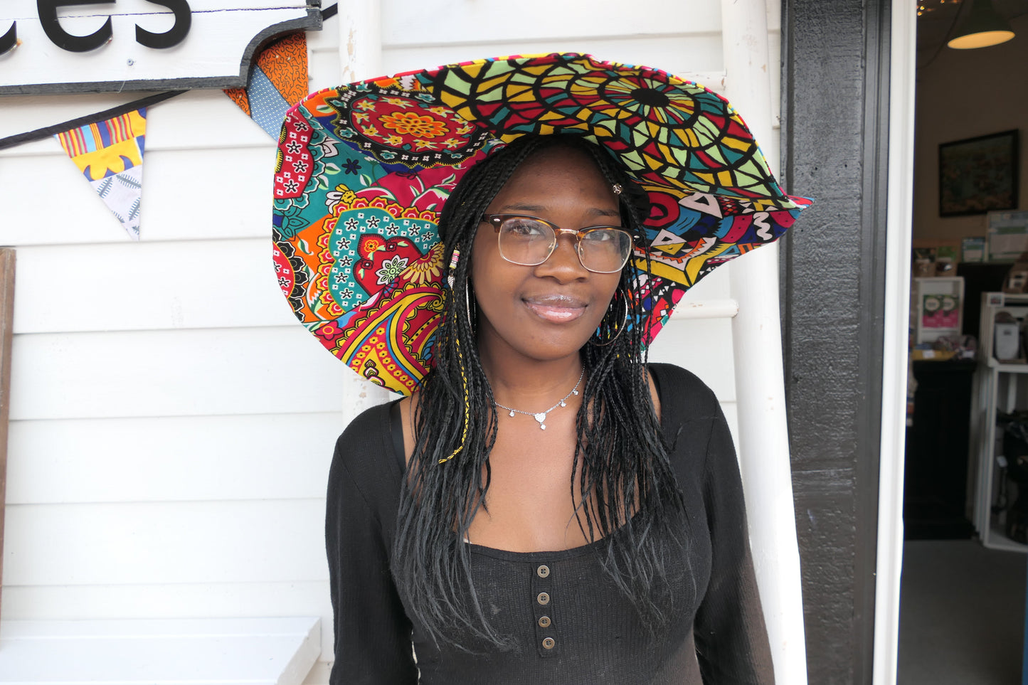 African Wax Print Ankara Floppy Hat