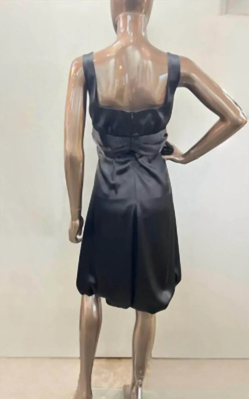 Satin Cocktail Dress With Bow