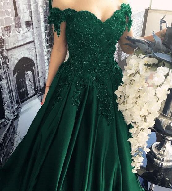 Emerald Ivy Evening Gown