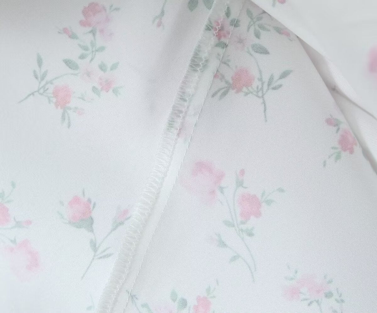 Robe d'été blanche à fleurs pour femmes, sexy, taille ajustée, flatteuse, robe bouffante
