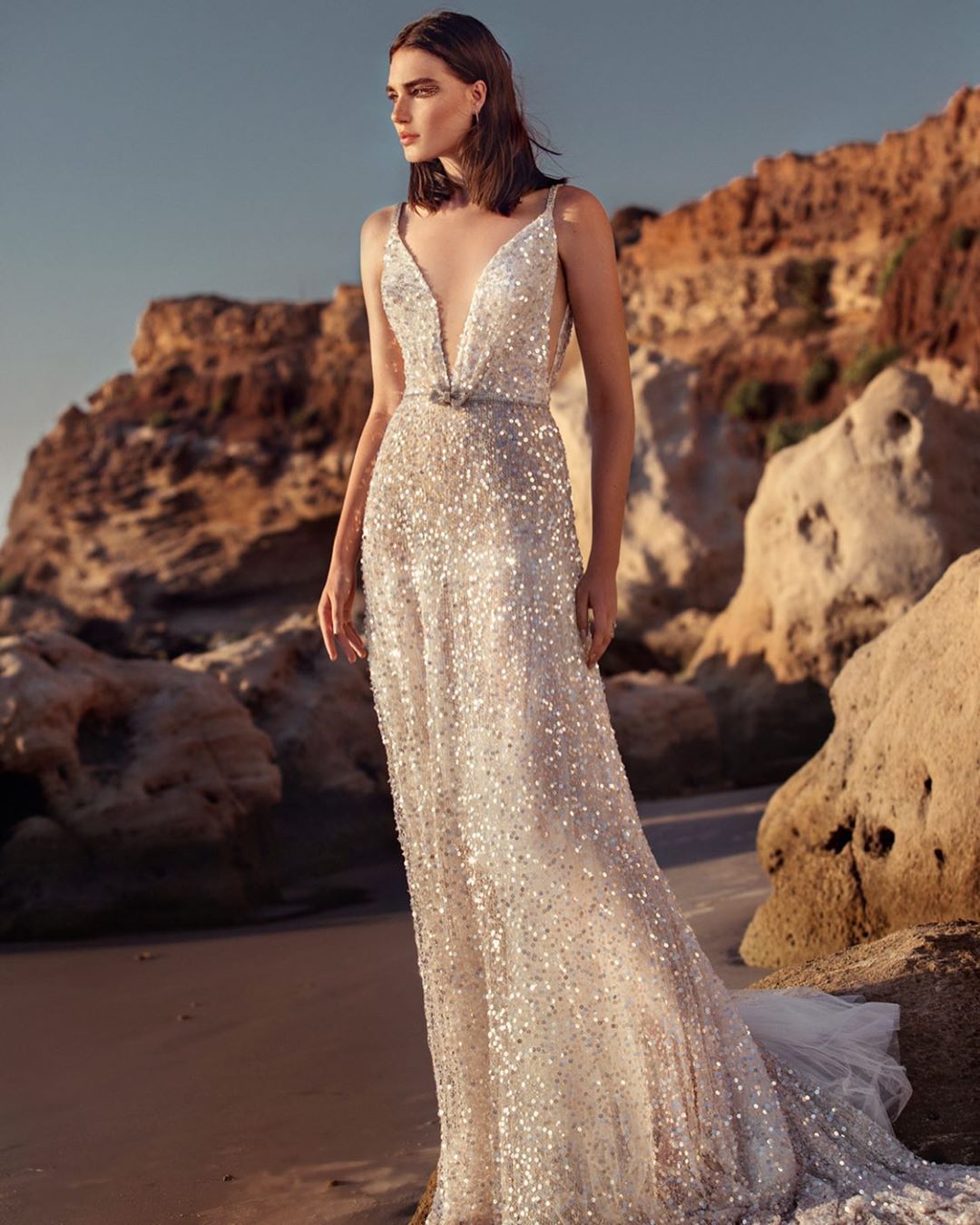Silver Pallette Camisole Wedding Gown