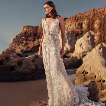 Silver Pallette Camisole Wedding Gown
