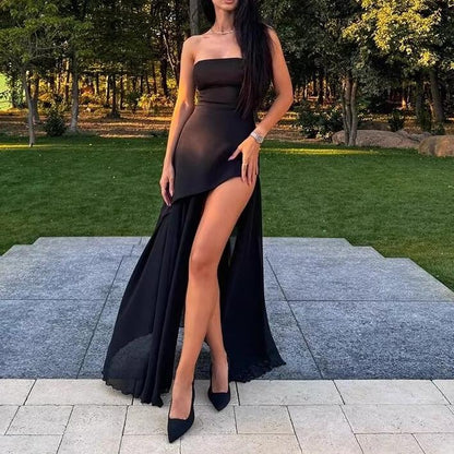 Sweet Spicy Tube Top Dress with Ribbon