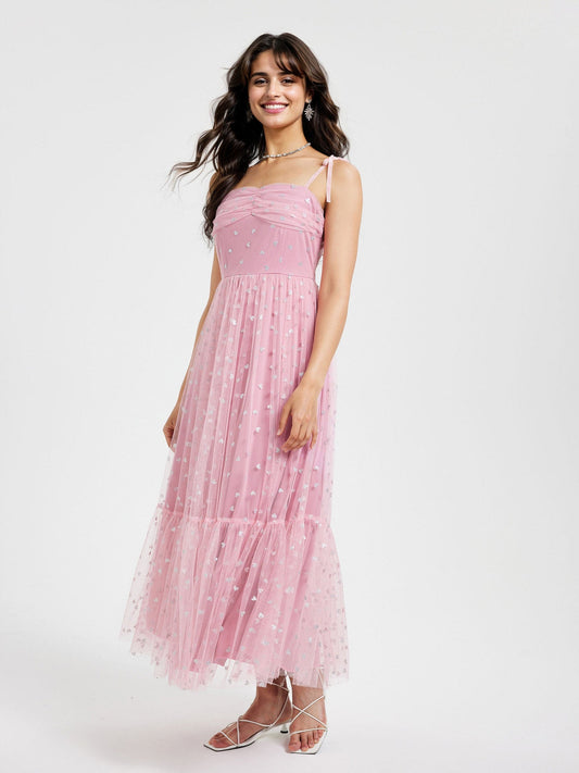 Robe d'été élégante en maille nouée taille haute