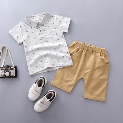 Anchor Printed Boy's Shirt Pant Set