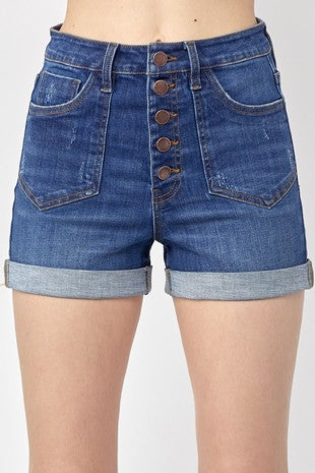 Patch Pocket Roll-up Shorts