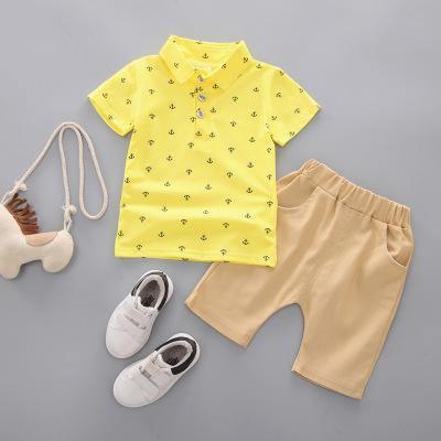 Anchor Printed Boy's Shirt Pant Set