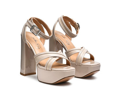 NYLE Platform Heel Sandal