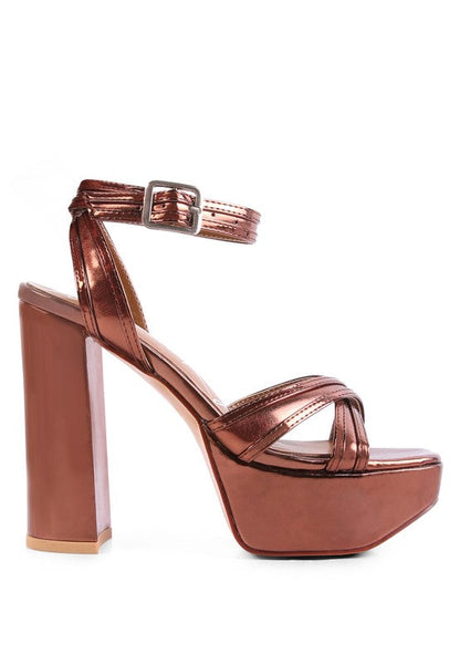 NYLE Platform Heel Sandal