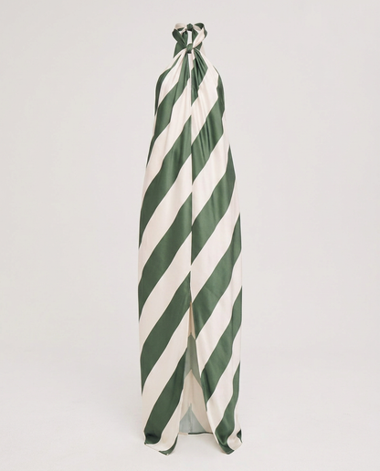Liberated Striped Halter Maxi Dress