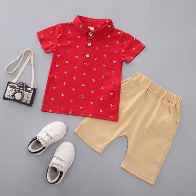 Anchor Printed Boy's Shirt Pant Set