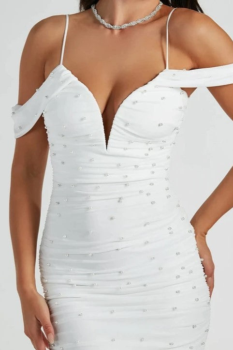 Pretty In Pearl Midi Dress