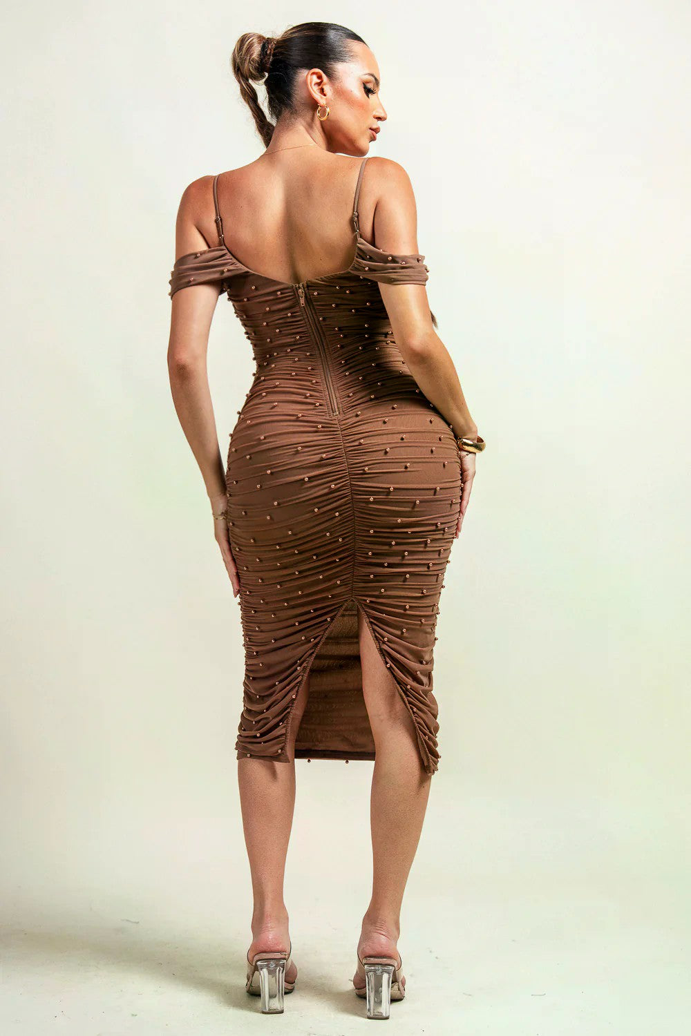 Pretty In Pearl Midi Dress