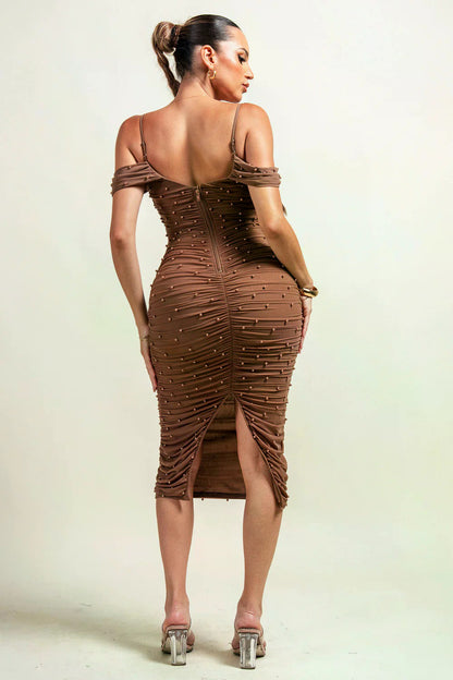 Pretty In Pearl Midi Dress