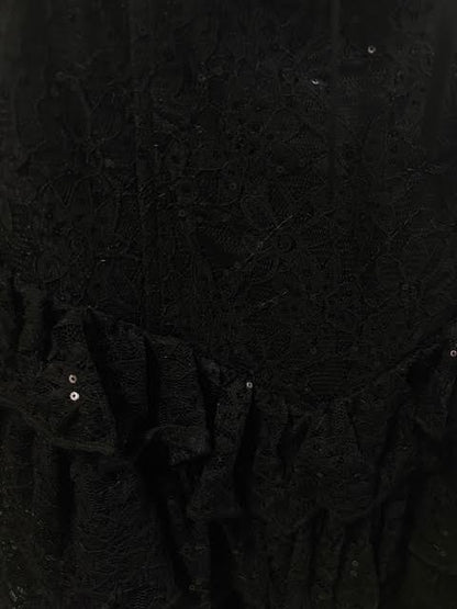 Sweetheart Ruffle Lace Mini Dress