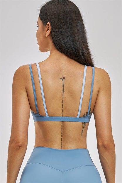 The Seraphine Layered V Sports Bra Skirt 2-Piece Set