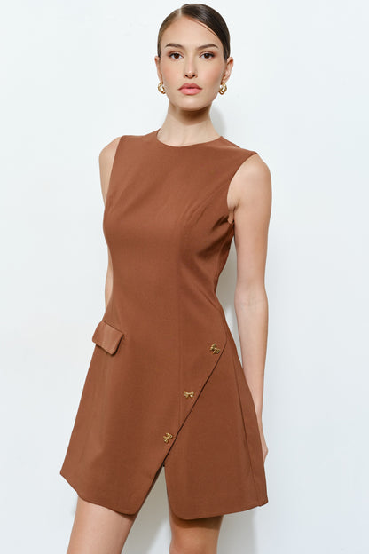 Asymmetrical Affair Mini Dress