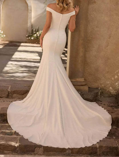 Soft Chiffon Bridal Wedding Gown