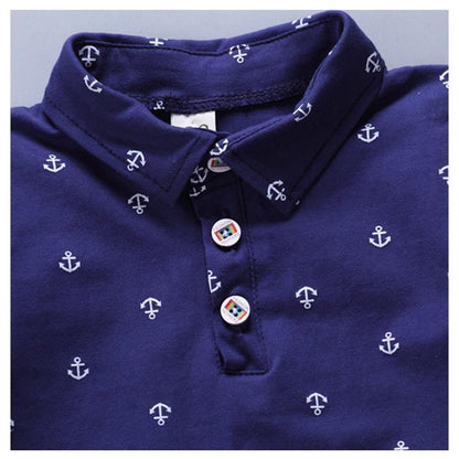 Anchor Printed Boy's Shirt Pant Set