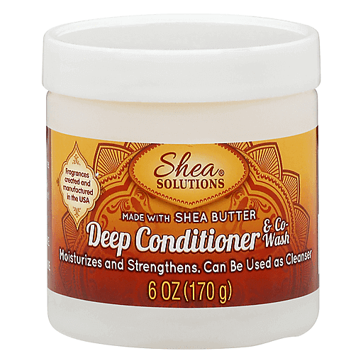 Shea Solutions Deep Conditioner & Co-Wash – Pure Shea Butter (6 oz)