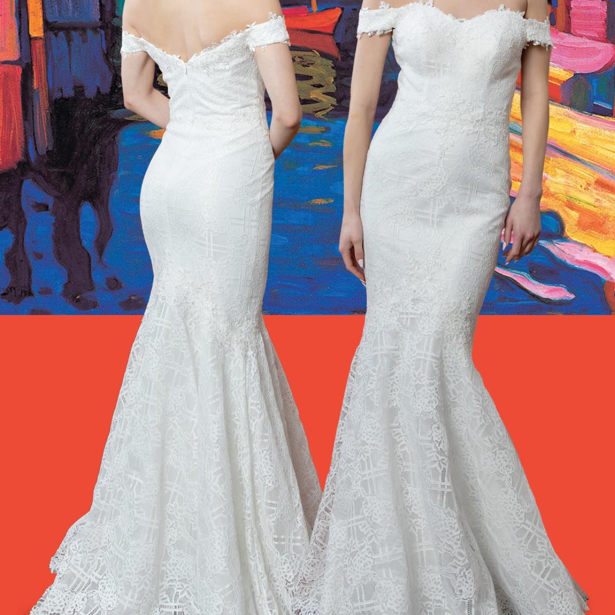 Regal Off-Shoulder Mermaid Wedding Dress