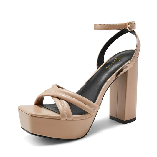 Chunky Strappy Block Heel Platform Sandal