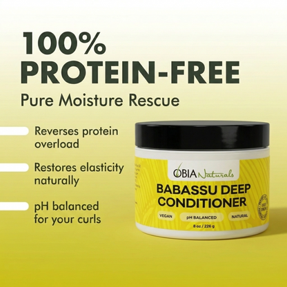 Babassu Deep Conditioner — Protein-Free for Dry, Curly Hair