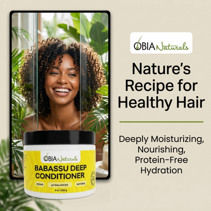 Babassu Deep Conditioner — Protein-Free for Dry, Curly Hair