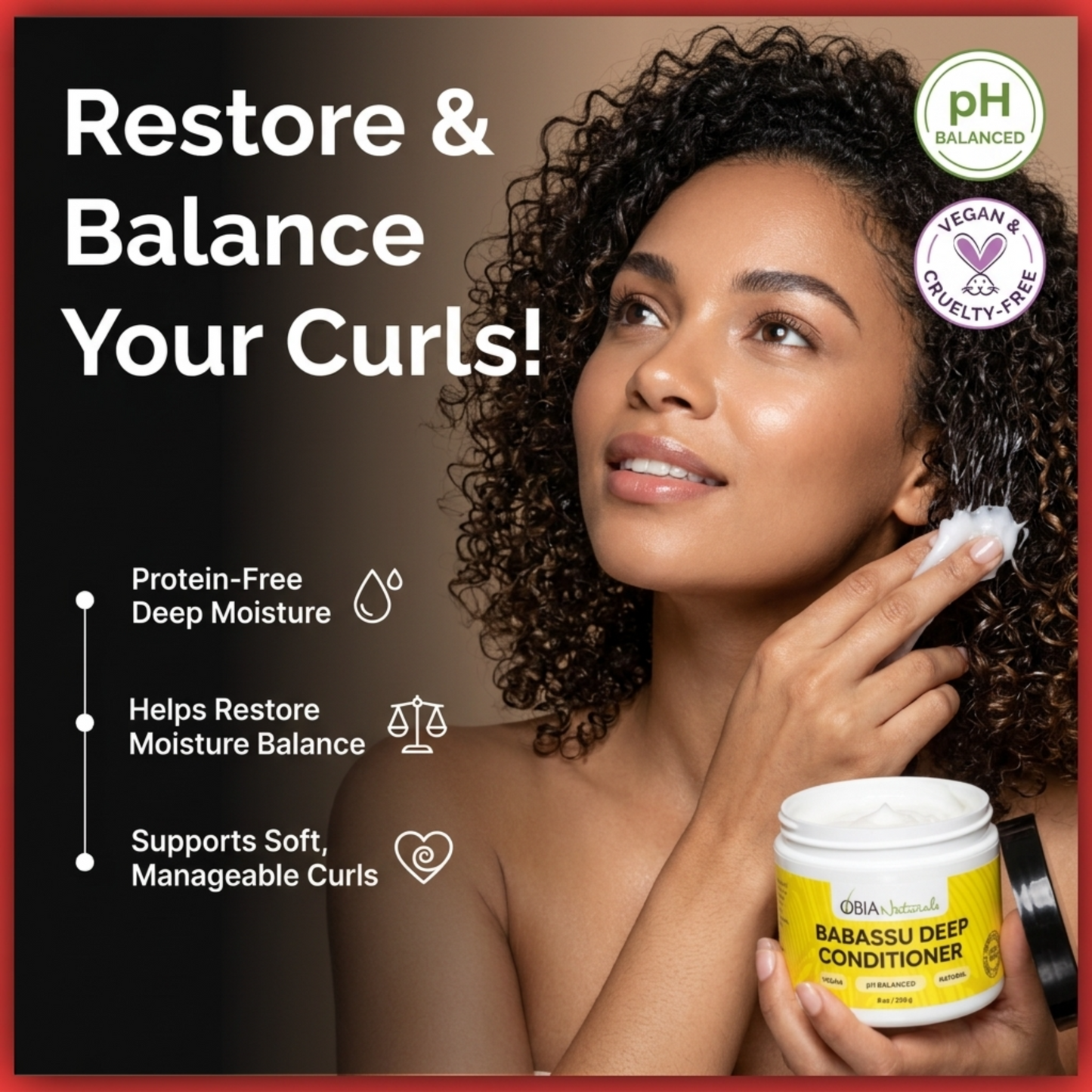 Babassu Deep Conditioner — Protein-Free for Dry, Curly Hair