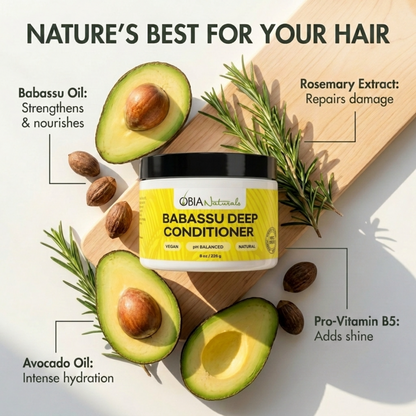 Babassu Deep Conditioner — Protein-Free for Dry, Curly Hair