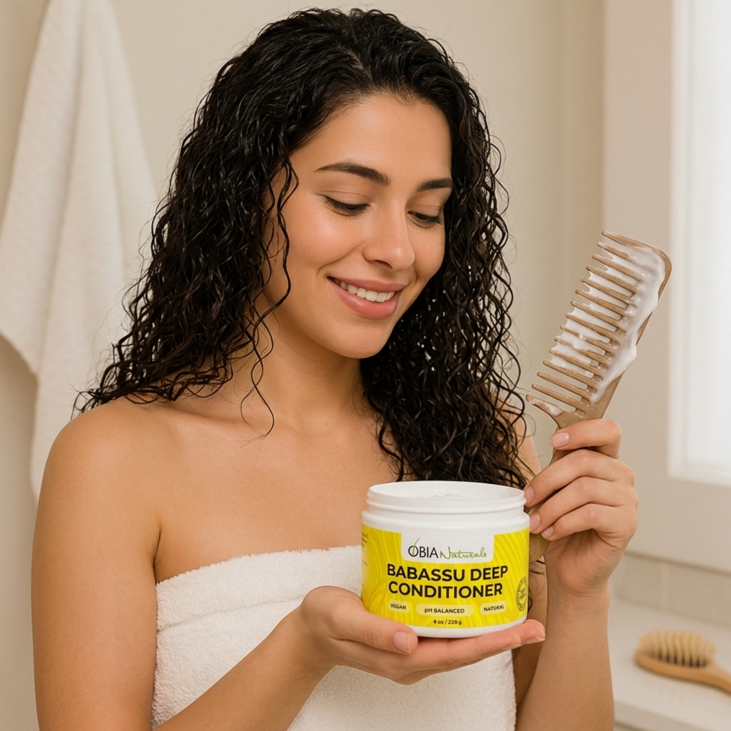 Babassu Deep Conditioner — Protein-Free for Dry, Curly Hair