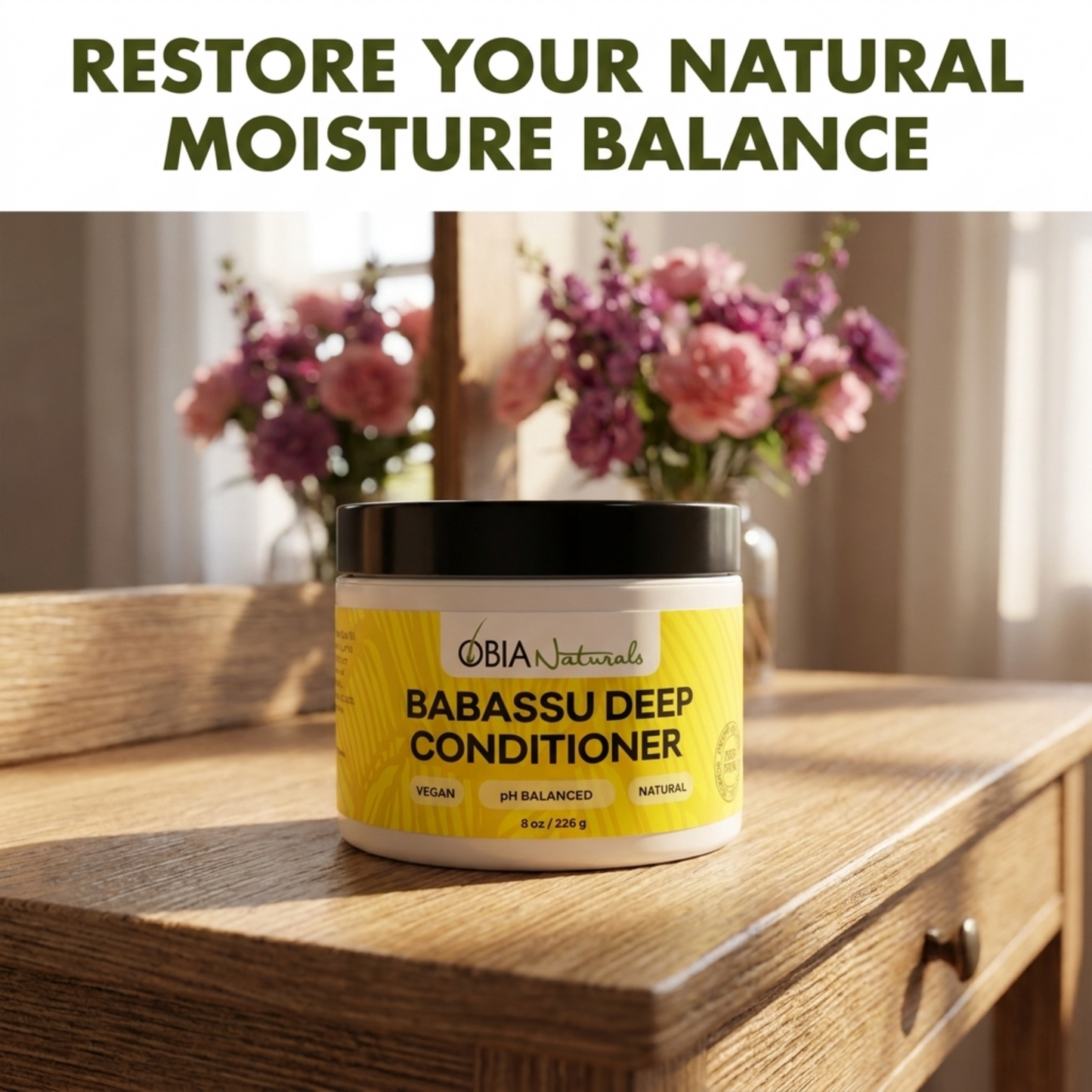Babassu Deep Conditioner — Protein-Free for Dry, Curly Hair