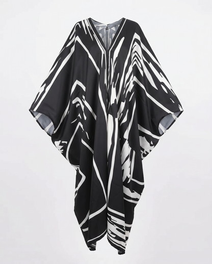 Sovereign Printed Silk Oversized Kaftan