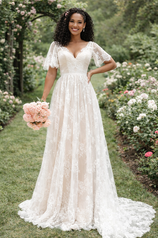 Boho Blossom Wedding Gown