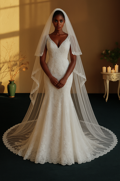 Fair Maiden Veil with Train