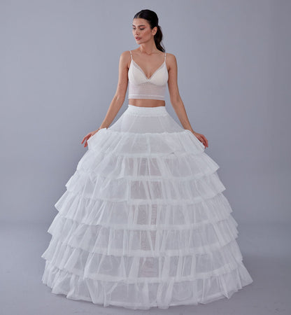 Wedding Dress with Underskirt-Quinceanera Dress Petticoat-Bridal Ball Gown Crinoline