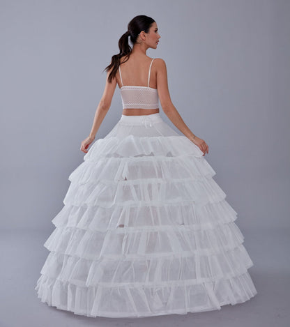 Wedding Dress with Underskirt-Quinceanera Dress Petticoat-Bridal Ball Gown Crinoline