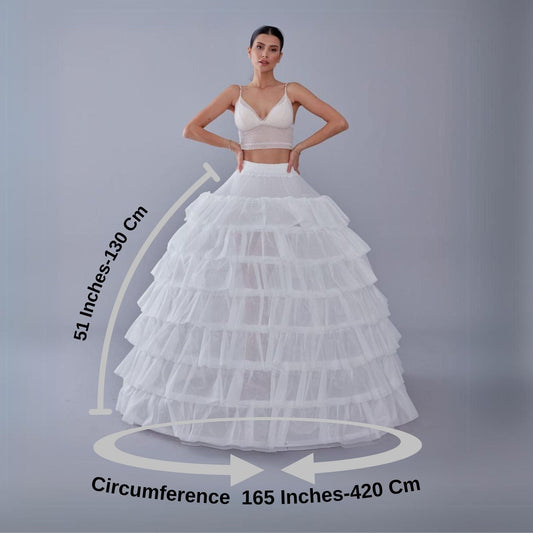 Wedding Dress with Underskirt-Quinceanera Dress Petticoat-Bridal Ball Gown Crinoline