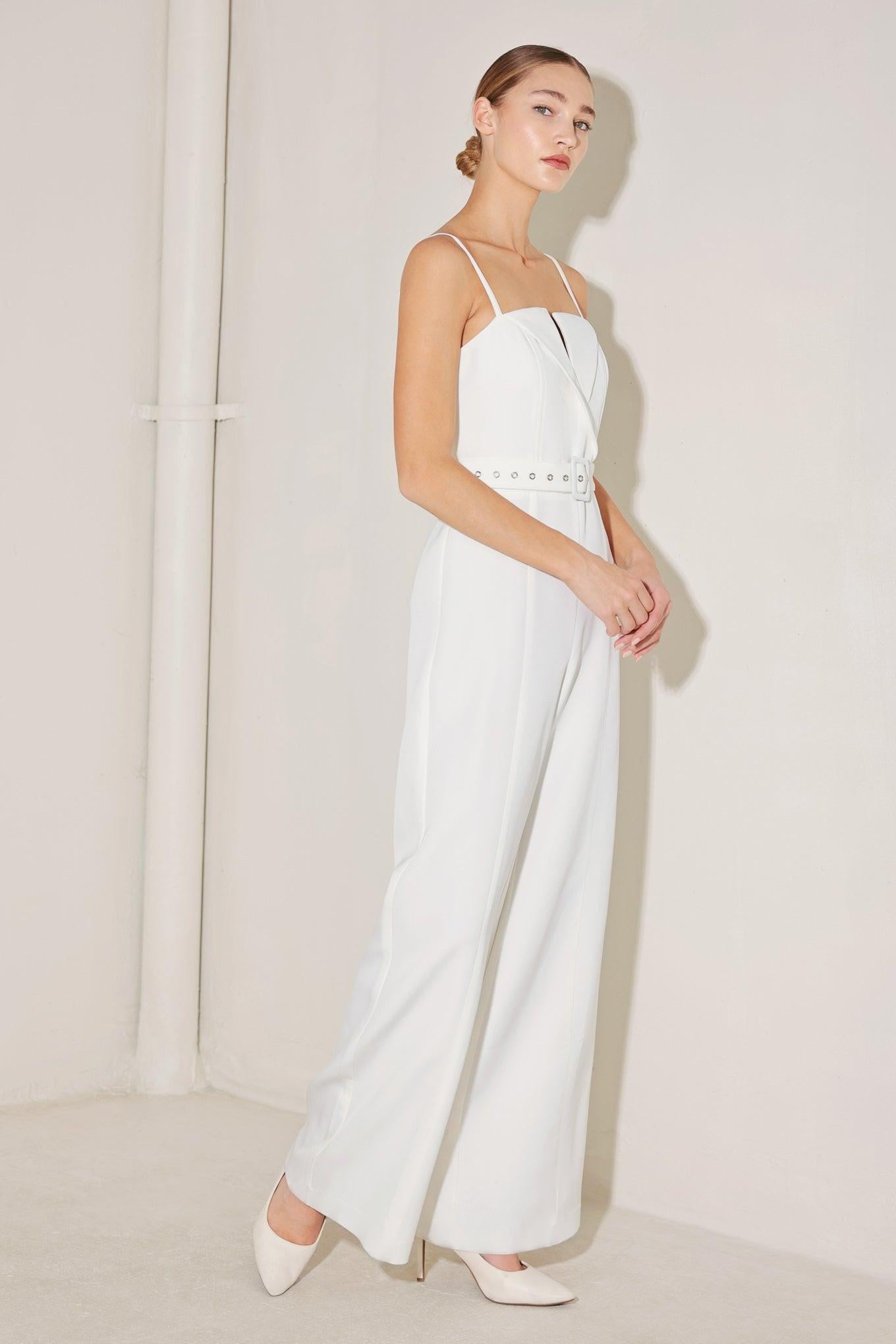 ARCTIC ELEGANCE WOVEN JUMPSUIT