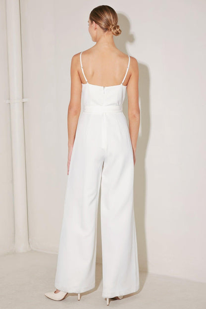 ARCTIC ELEGANCE WOVEN JUMPSUIT