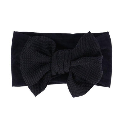 Baby Girl Cute Bow Headband Newborn Solid Headwear