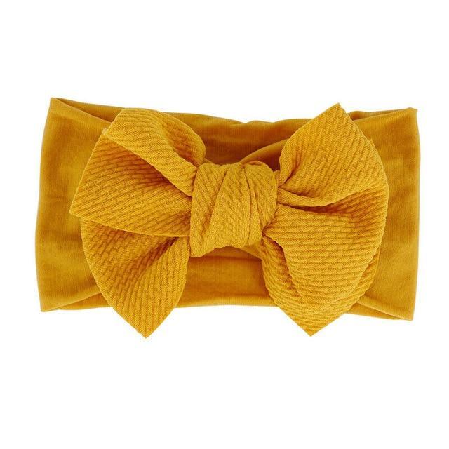 Baby Girl Cute Bow Headband Newborn Solid Headwear