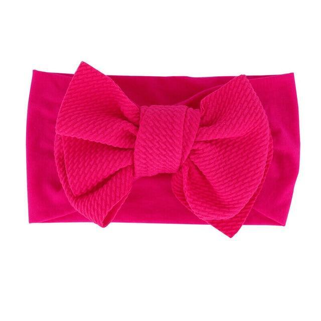 Baby Girl Cute Bow Headband Newborn Solid Headwear