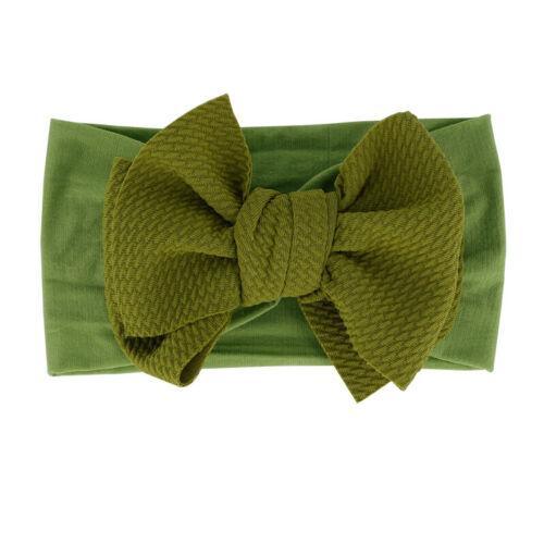 Baby Girl Cute Bow Headband Newborn Solid Headwear
