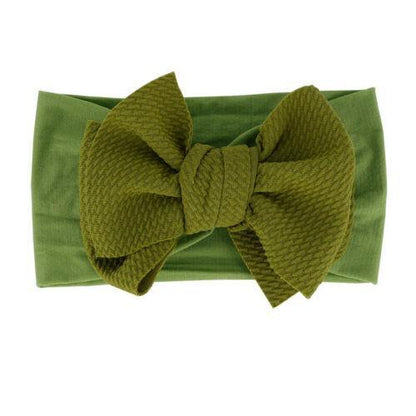 Baby Girl Cute Bow Headband Newborn Solid Headwear