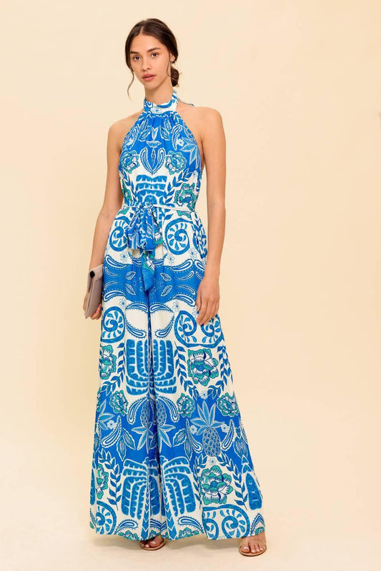 CROSS YOUR MIND WOVEN JUMPSUIT