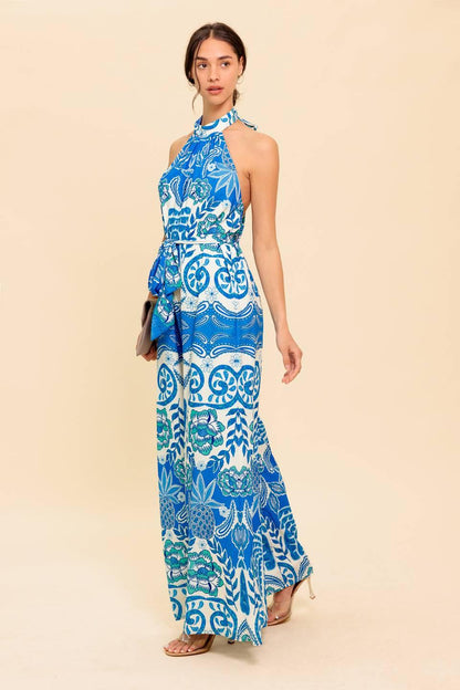 CROSS YOUR MIND WOVEN JUMPSUIT