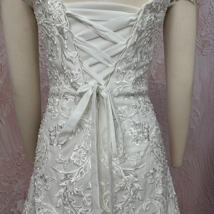 Classic Off-Shoulder Wedding Gown